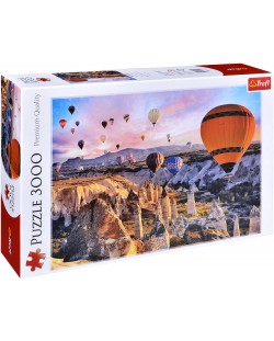 Παζλ Trefl 3000 κομμάτια - Balloons Over Cappadocia 