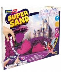 Δημιουργικό σετ κινητικής άμμου PlayToys - Fairy Land