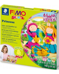 Παιδικό σετ από πηλό Staedtler Fimo  - Princess, 4 x 42 γρ