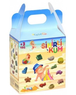 Δημιουργικό σετ Cese Toys - 2 χρώματα κινητική άμμος με φιγούρες