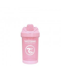 Κύπελλο μωρού με αντάπτορα Twistshake  Crawler Cup-Ροζ, 300 ml