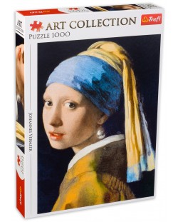 Παζλ Trefl 1000 κομμάτια - Το κορίτσι με  το μαργαριταρένιο σκουλαρίκι, Johannes Vermeer