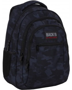 Σχολική τσάντα Derform BackUp - Black Camouflage
