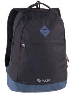 Σχολικό σακίδιο πλάτης Pulse Bicolor - μαύρο με μπλε