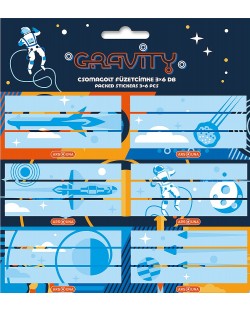 Σχολικές ετικέτες Ars Una - Gravity, 18 τεμάχια