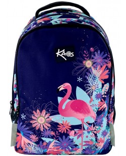 Σχολική τσάντα   Kaos 2 σε 1 - Tropic Night,  4 θήκες