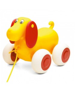 Κουτάβι μωρό για τράβηγμα Viking Toys, 25 cm, κίτρινο