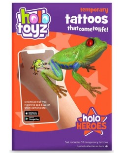 Προσωρινά τατουάζ HoloToyz Augmented Reality - Ήρωες