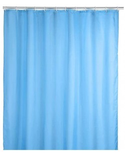 Κουρτίνα μπάνιου Wenko - 180 х 200 cm, αντιβακτηριδιακό, ανοιχτό μπλε