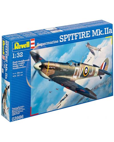 Μοντέλο για συναρμολόγηση στρατιωτικού αεροσκάφους Revell - Spitfire Mk.  II (03986) - 3