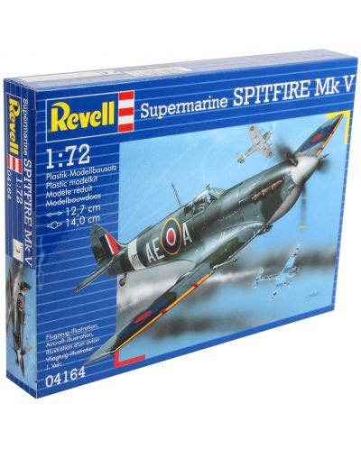 Συναρμολογημένο μοντέλο στρατιωτικού αεροσκάφους Revell - Spitfire Mk.V (04164) - 3