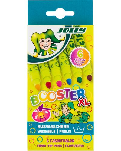 Χρωματιστοί μαρκαδόροι JOLLY Booster XL – 6 χρώματα - 1