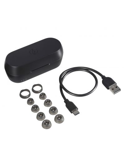 Ακουστικά με μικρόφωνο Audio-Technica - ATH-CKS5TW, ασύρματα, hi-fi, μαύρα - 4