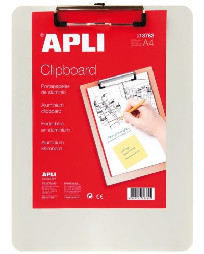 Clipboard APLI – Μεταλλικό, А4 - 1