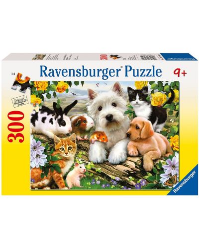 Παζλ Ravensburger 300 κομμάτια - Ευτυχισμένα ζώα - 1