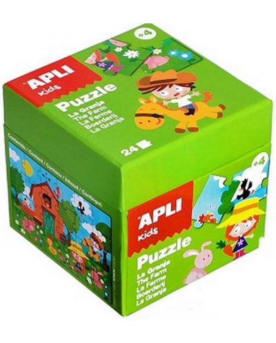 Παιδικό παζλ APLI Kids 24 τεμαχίων - Φάρμα - 1