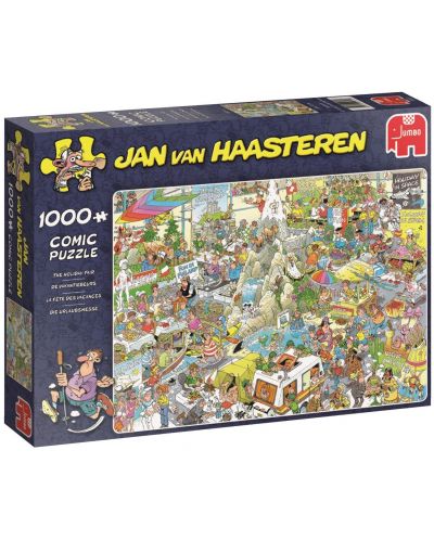 Παζλ Jumbo 1000 части - Έκθεση διακοπών, Jan van Haasteren - 1