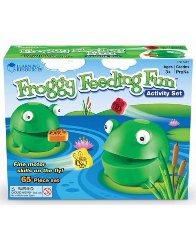 Παιδικό παιχνίδι Learning Resources - Ταΐστε τον χαριτωμένο βάτραχο - 1