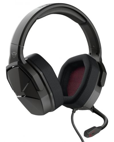 Ακουστικά Gaming Trust - GXT4371 Ward, μαύρα - 1