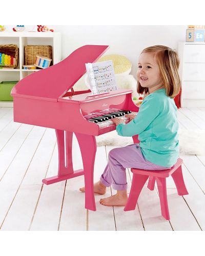 Παιδικό μουσικό όργανο Hape - Πιάνο, ροζ - 3