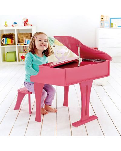 Παιδικό μουσικό όργανο Hape - Πιάνο, ροζ - 4