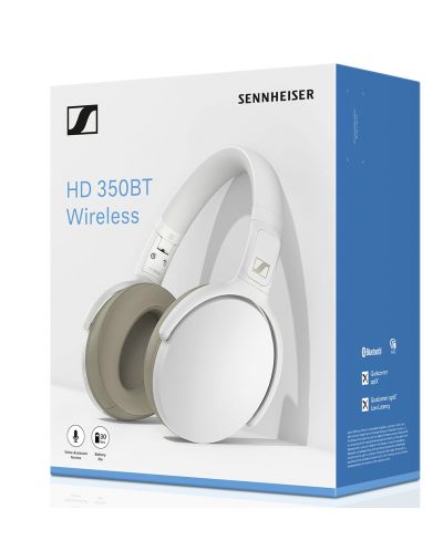 Ακουστικά Sennheiser - HD 350BT, λευκά - 5
