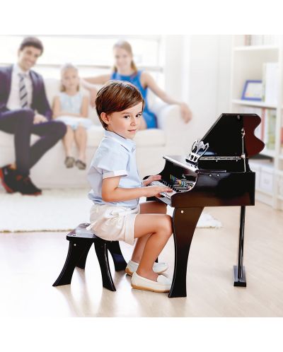 Παιδικό μουσικό όργανο Hape - Πιάνο, μαύρο - 3
