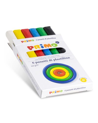 Σετ πλαστελίνη Primo - 6 χρώματα, 110 g - 2