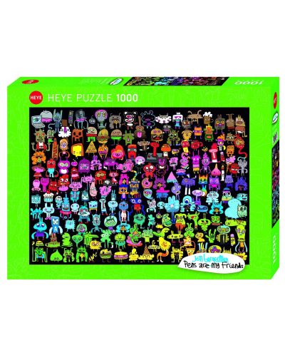 Παζλ Heye 1000 κομμάτια - Ήρωες στα χρώματα του ουράνιου τόξου, Jon Burgerman - 1