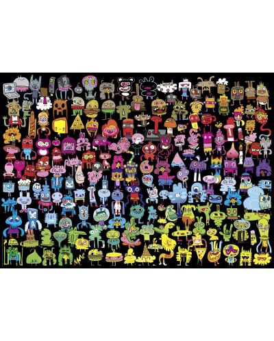 Παζλ Heye 1000 κομμάτια - Ήρωες στα χρώματα του ουράνιου τόξου, Jon Burgerman - 2