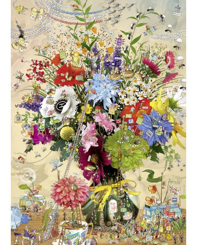 Παζλ Heye 1000 κομμάτια - Η ζωή των λουλουδιών, Marino Degano - 2