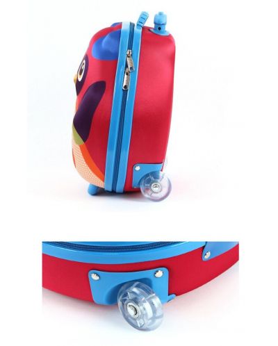 Παιδική βαλίτσα με ρόδες  Oops - Κουκουβάγια - 2