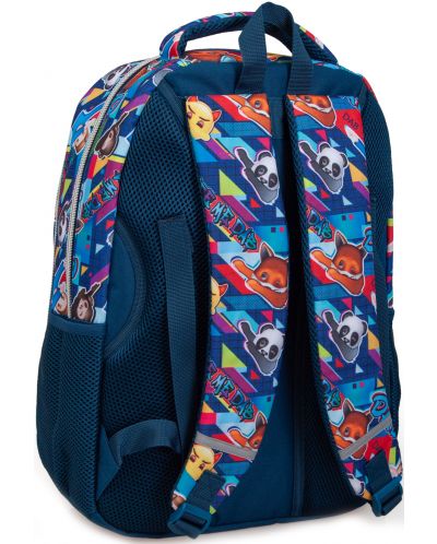 Σχολική τσάντα J. M. Inacio Emoji - Dab,με 3 θήκες  - 2