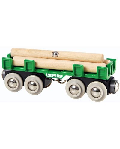 Σιδηροδρομικό αξεσουάρ Brio - Βαγόνι με ξυλεία - 3