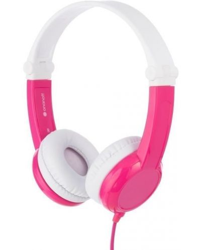 Παιδικά ακουστικά BuddyPhones - CONNECT, ροζ - 1