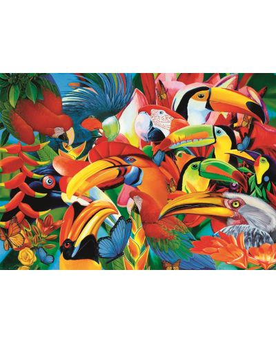 Παζλ Trefl 500 κομμάτια - Πολύχρωμα πουλιά, Graeme Stevenson - 2