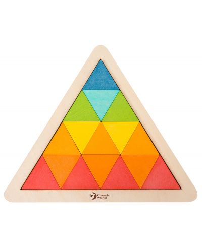 Ξύλινο ψηφιδωτό Classic World - Τρίγωνο - 1