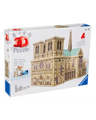 3D Παζλ Ravensburger 324 κομμάτια - Καθεδρικός Ναός της Παναγίας των Παρισίων - 1