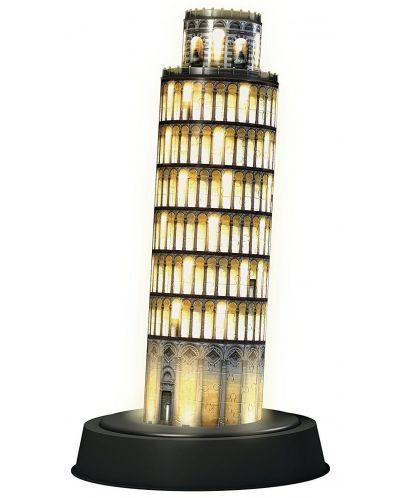 3D Παζλ Ravensburger 216 κομμάτια - Ο Κεκλιμένος πύργος της Πίζας τη νύχτα - 2