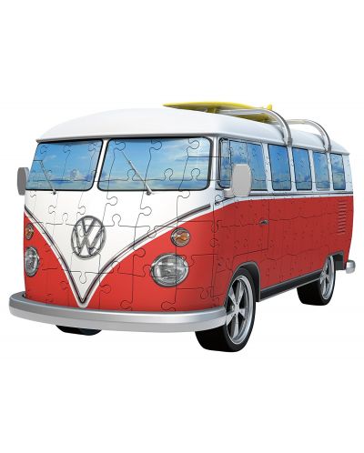 3D παζλ Ravensburger 162 κομμάτια - Το εμβληματικό λεωφορείο Bulli Volkswagen T1 - 2