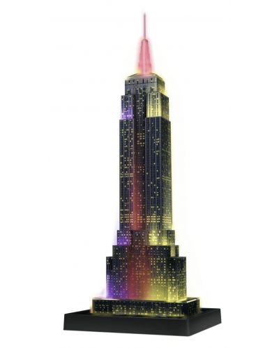 Παζλ 3D Ravensburger 216 κομμάτια - Empire State Building, με φώτα - 2