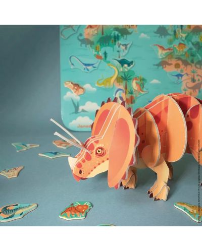 3D παζλ Janod - Triceratops - 7