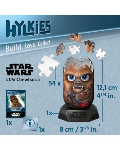 3D Пъзел Ravensburger από 54 κομμάτια - Star Wars: Chewbacca - 3