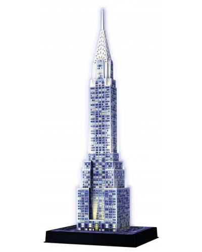 Παζλ 3D Ravensburger 216 κομμάτια - Chrysler Building  Night  - 2
