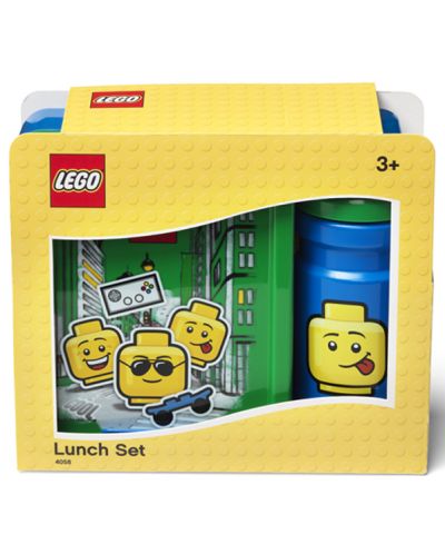 Σετ μπουκαλιού και κουτιού φαγητού Lego - Iconic Lunch,Μπλε - 4
