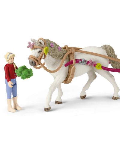 Σετ φιγούρες Schleich Horse Club - Άμαξα επίδειξης αλόγων - 4