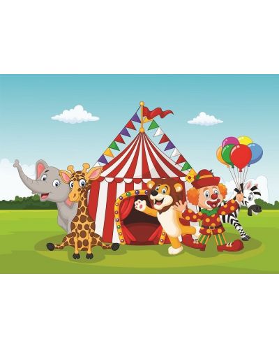 Παζλ Art Puzzle 2 σε 1 - Το τσίρκο και το διασκεδαστικό πανηγύρι  - 2