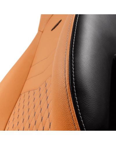 Καρέκλα gaming noblechairs - ICON, φυσικό δέρμα, cognac/black - 3