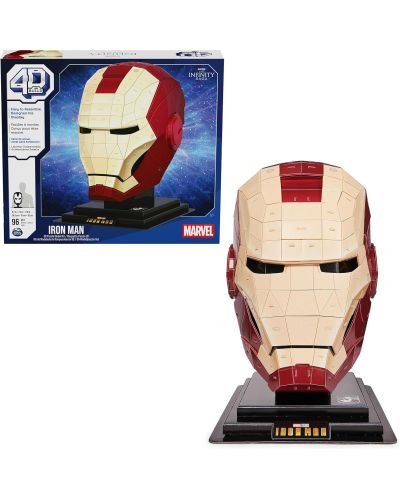 Παζλ 4D Spin Master 96 κομμάτια - Marvel: Iron Man Helmet - 2