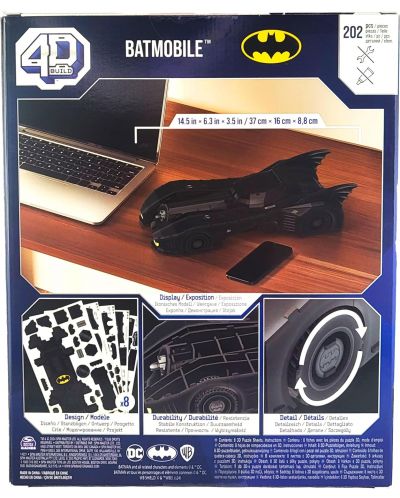 Παζλ 4D Spin Master 202 κομμάτια - DC Comics: Retro Batmobile - 5